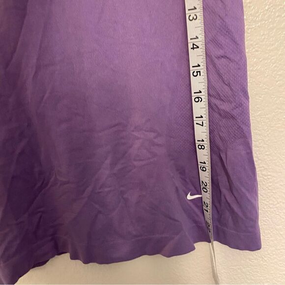 Nike purple lavender stretchy racer running dri fit compression fitted t shirt M - Picture 6 of 9
